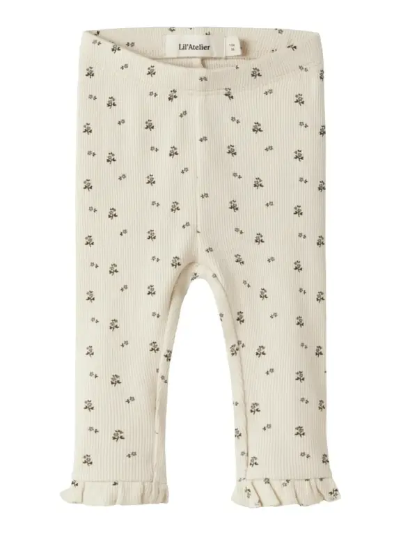 Lil' Atelier Lago Mer Slim Leggings - Turtledove - 86