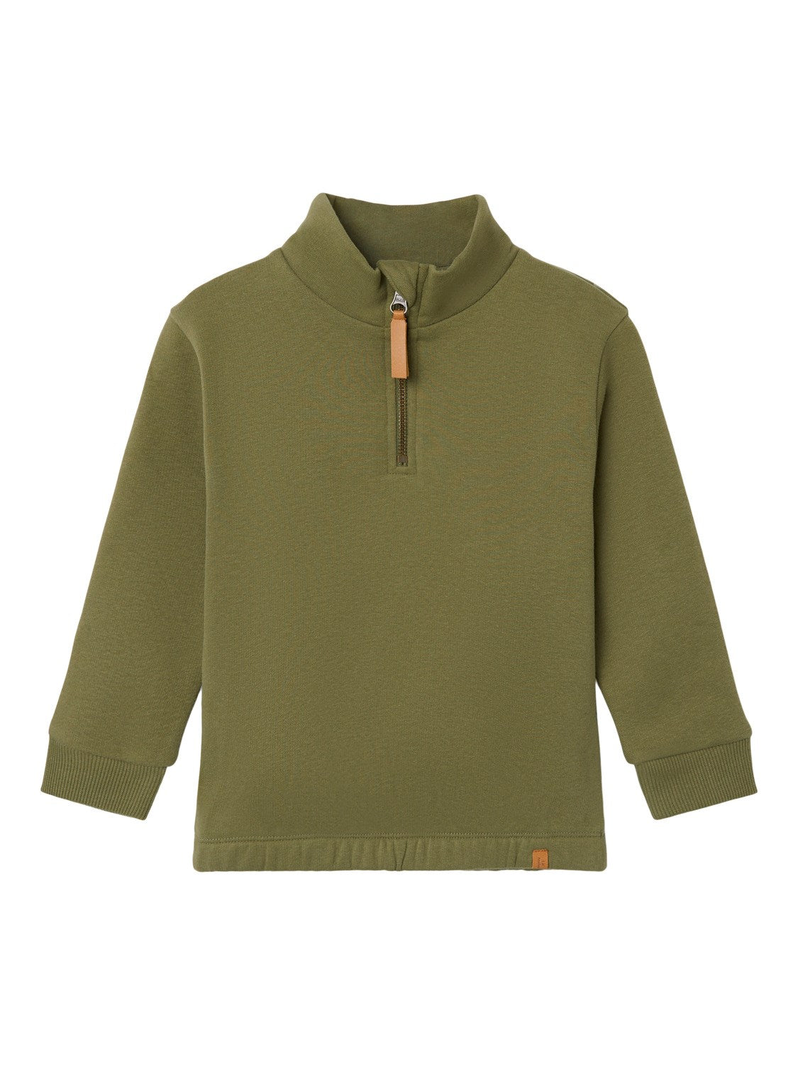 Lil Atelier London Half Zip Sweat Shirt - Loden Green - 92 cm