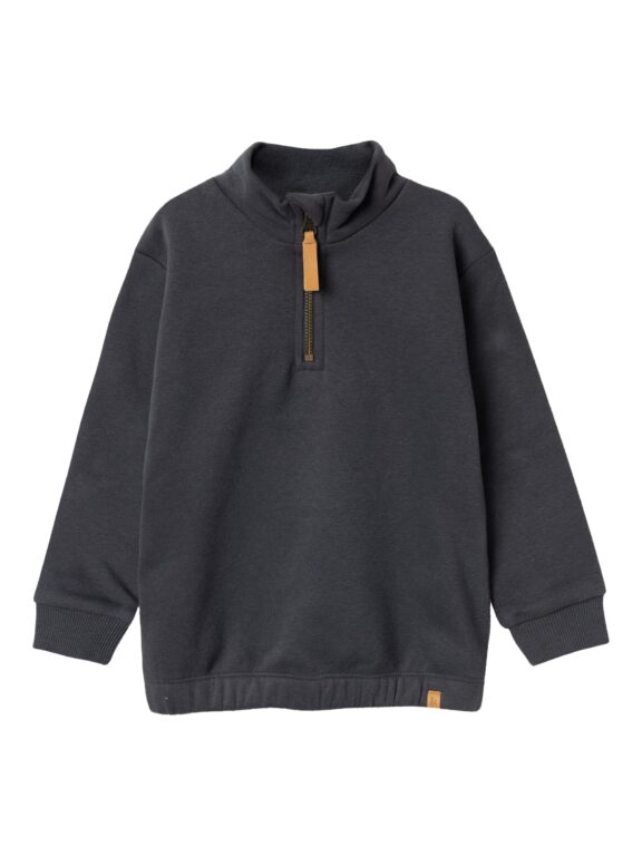 Lil Atelier London Half Zip Sweat Shirt -Periscope - 92 cm