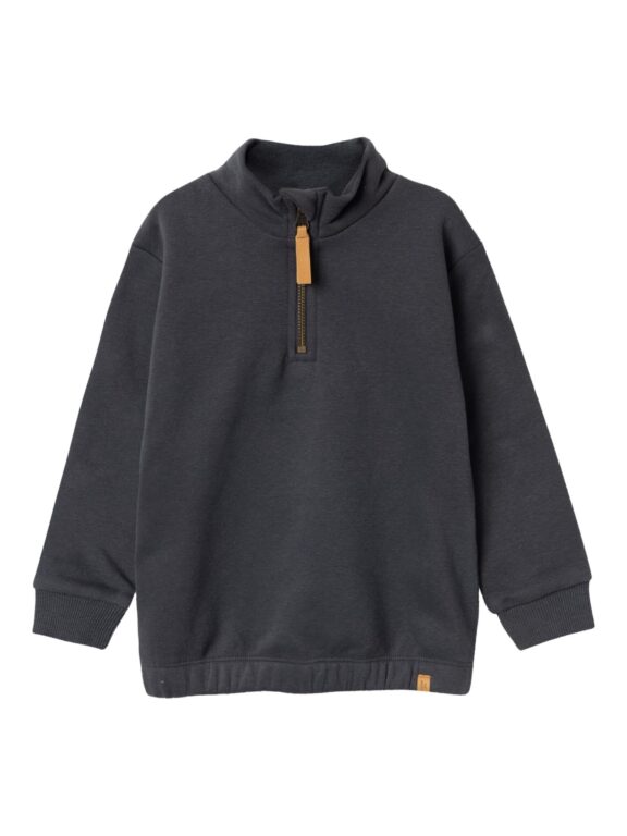 Lil Atelier London Half Zip Sweat Shirt -Periscope - 92 cm