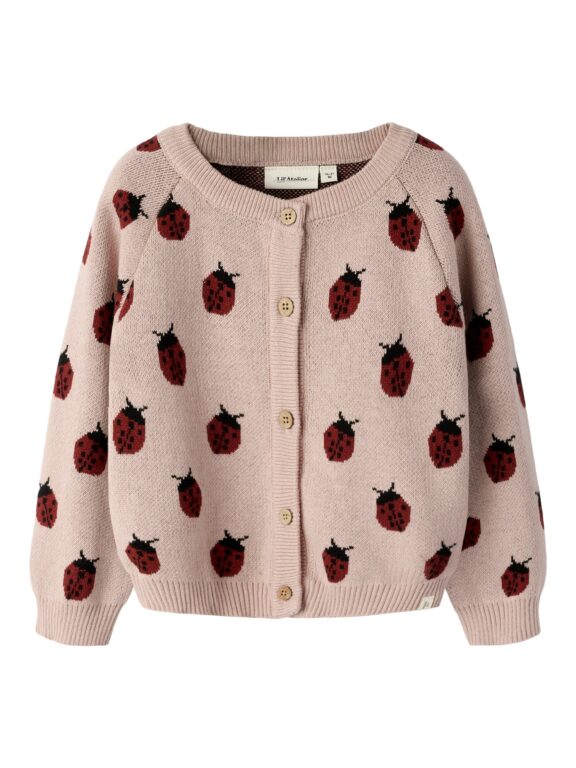 Lil Atelier Lulio - Knit Cardigan NOOS - Misty Rose - 92 cm