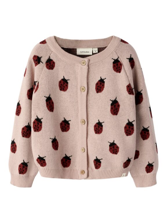 Lil Atelier Lulio - Knit Cardigan NOOS - Misty Rose - 92 cm