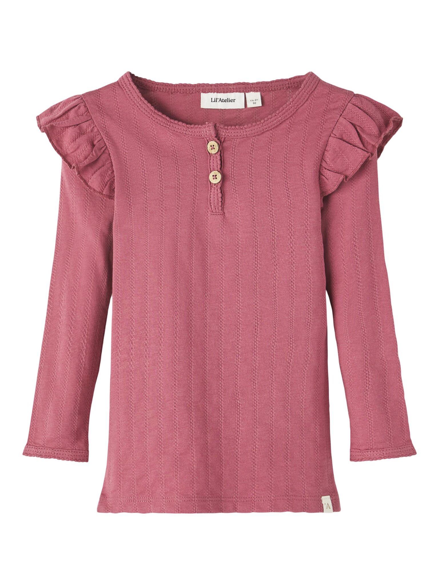 Lil Atelier Nala Slim Top - Dry Rose - 92 cm