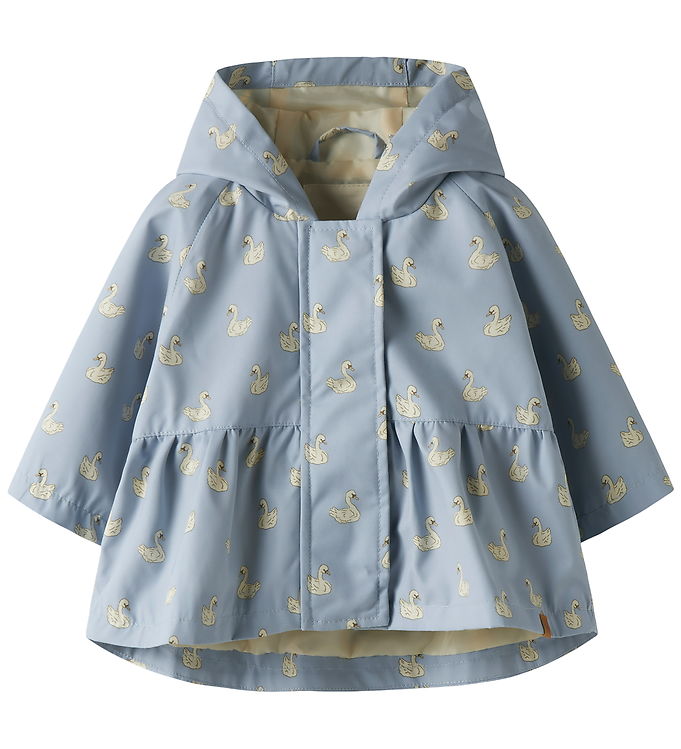 Lil' Atelier Overgangsjakke - NbfGudrun - Zen Blue/Swan