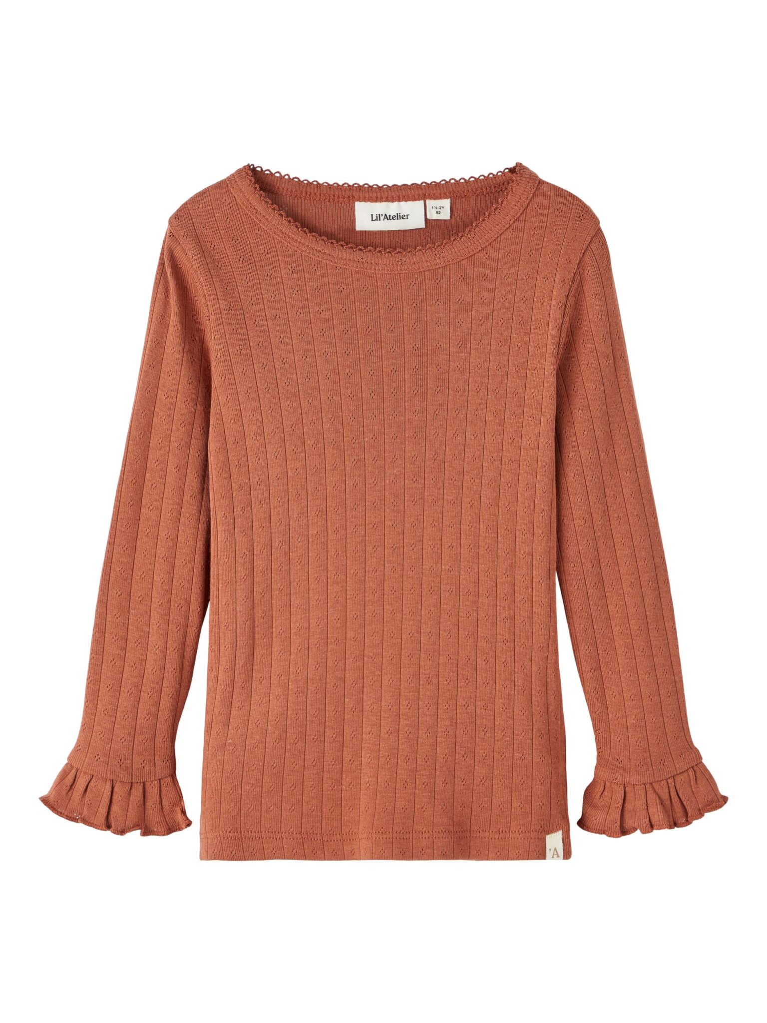 Lil Atelier Rachel Slim Poientelle Bluse - Baked Glay - 92 cm