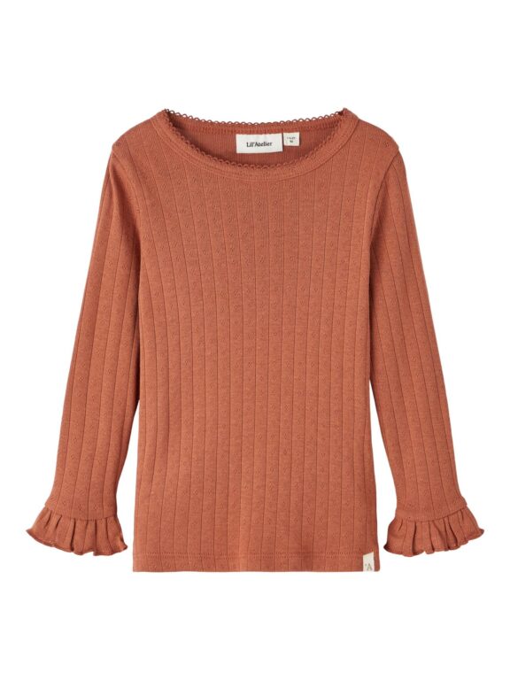 Lil Atelier Rachel Slim Poientelle Bluse - Baked Glay - 92 cm