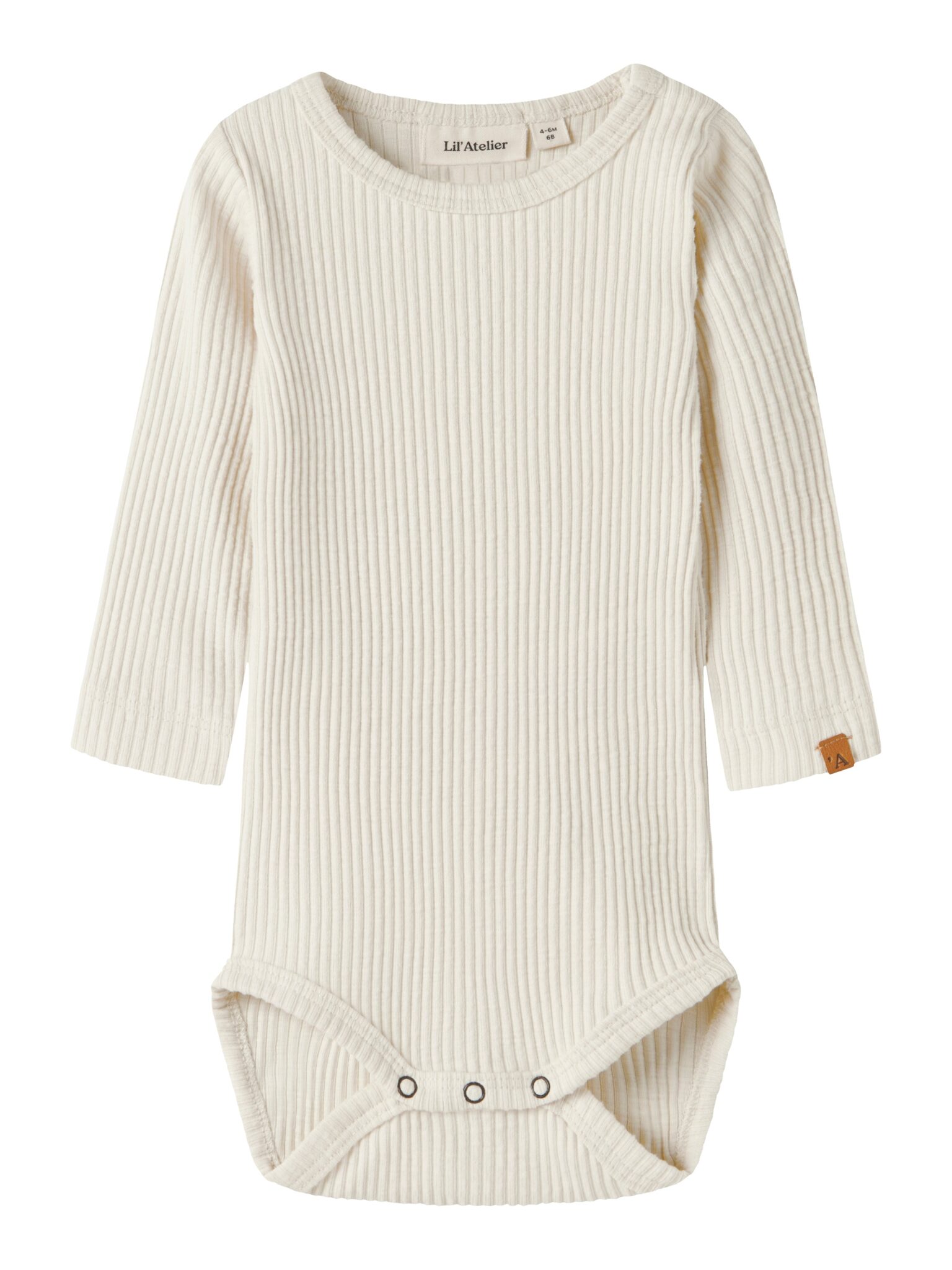 Lil Atelier Rajo - Mab LS Slim Body - Turtledove - 56 cm