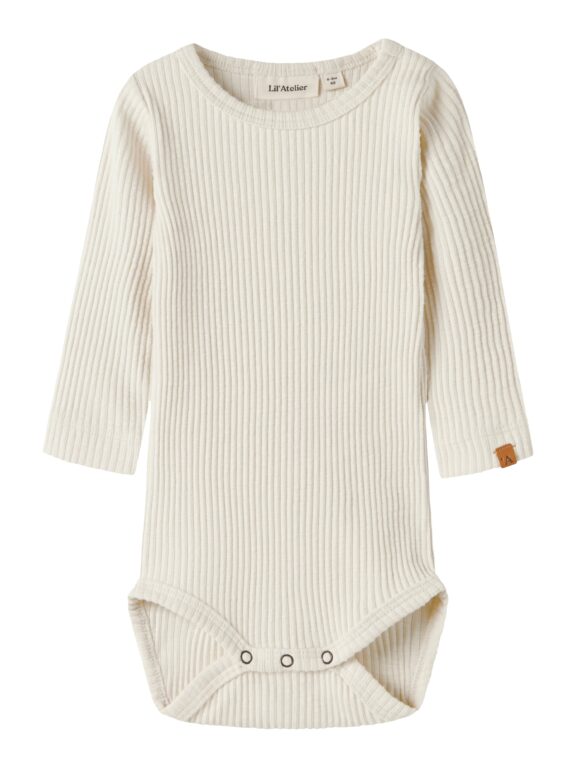 Lil Atelier Rajo - Mab LS Slim Body - Turtledove - 56 cm