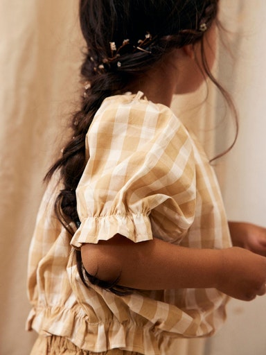 Lil Atelier Shirt Taos Taupe - 104 cm