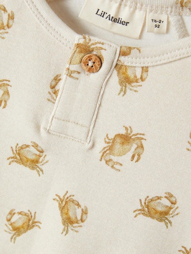 Lil Atelier Slim Top Crabs Turtledove - 92