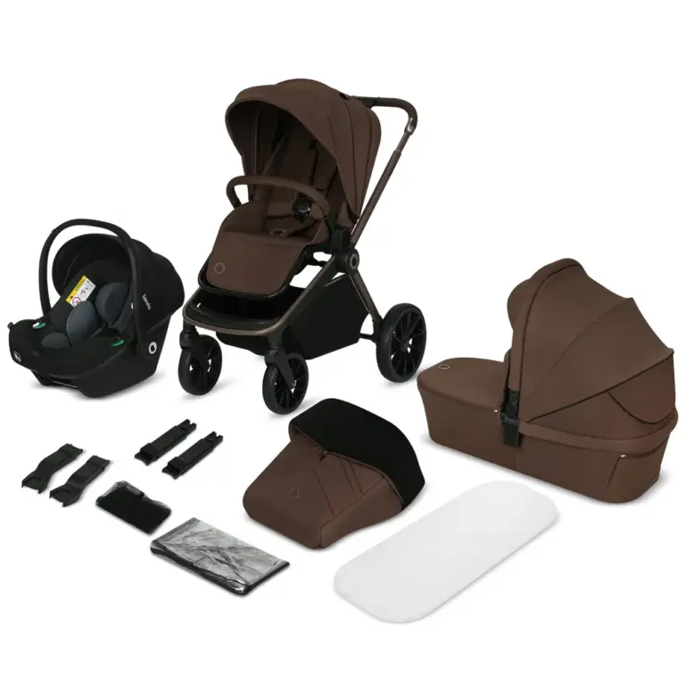 Lionelo Mika Plus 3in1 Kombivogn - Mocha Mousse