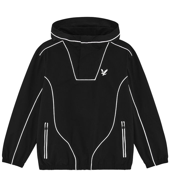 Lyle & Scott Anorak m. Fleece - Reflective Piped - Jet Black