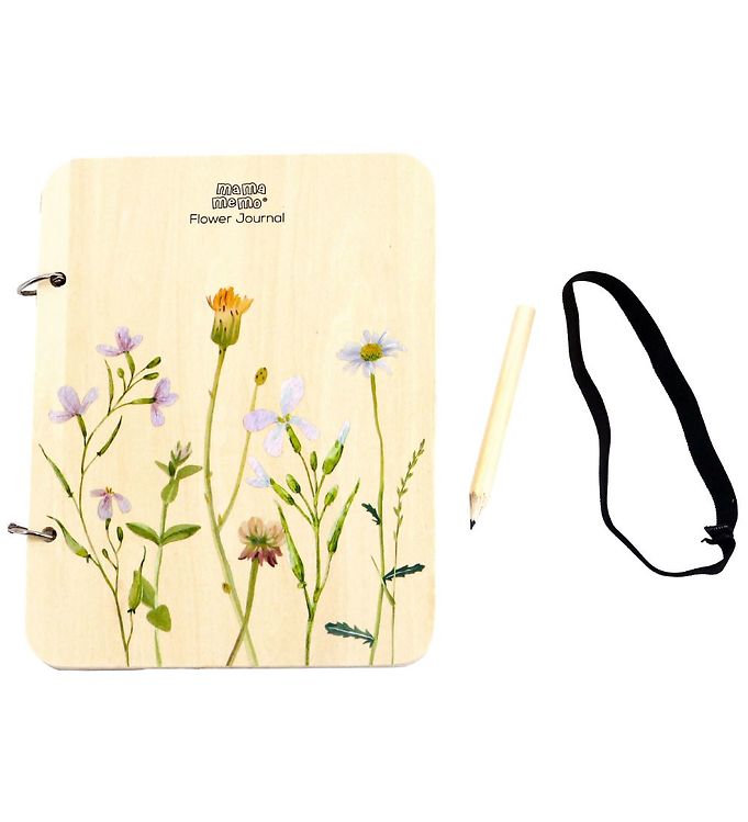 MaMaMeMo Blomsterjournal m. Blyant - Træ MaMaMeMo Blomsterjournal m. Blyant - Træ