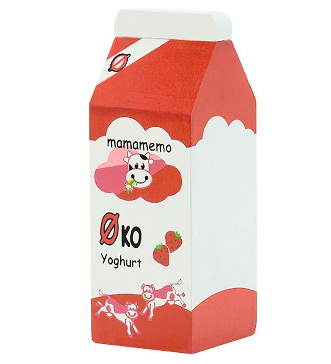 MaMaMeMo Legemad - Træ - Ø-Ko Jordbæryoghurt