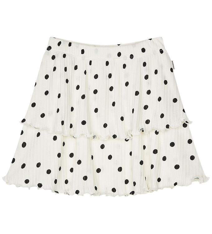Mads Nørgaard Nederdel - Rib/Modal - Sallie - Dot Aop Vanilla Ic