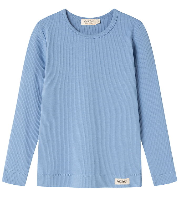 MarMar Bluse - Bomuld/Modal - Rib - Blue Heaven