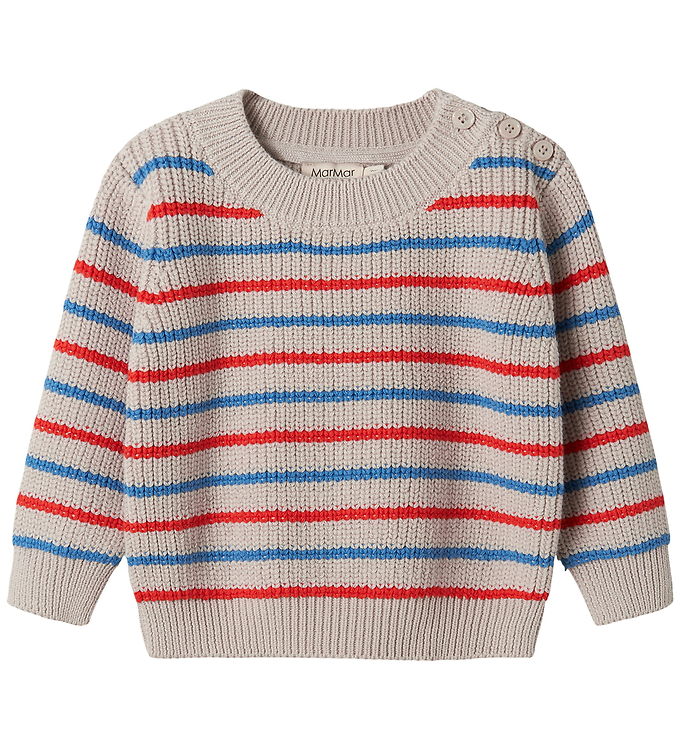 MarMar Bluse - Strik - Teno B - Tomato Mix Stripe MarMar Bluse - Strik - Teno B - Tomato Mix Stripe