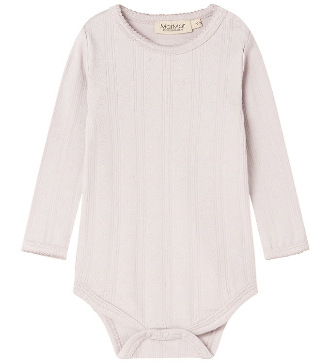 MarMar Body l/æ - Modal/Pointelle - Benedicte - Violet Dust MarMar Body l/æ - Modal/Pointelle - Benedicte - Violet Dust
