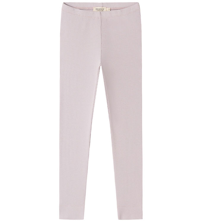 MarMar Leggings - Bomuld/Modal - Rib - Cloud Gray