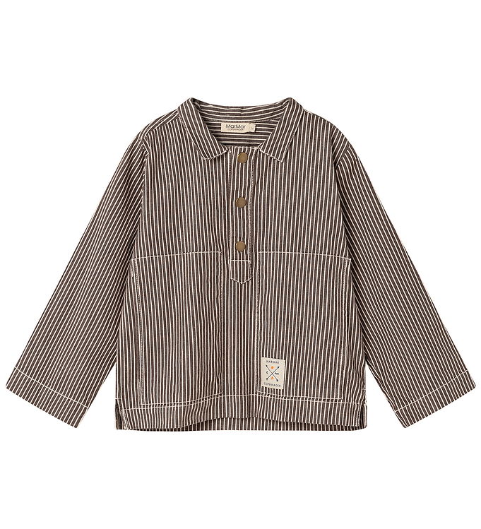 MarMar Skjorte - Tovan - Dark Brownie Stripe MarMar Skjorte - Tovan - Dark Brownie Stripe