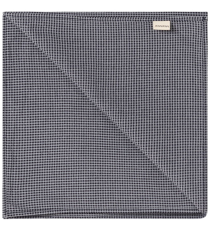 MarMar Tørklæde - 50x50 cm - Airo - Pigeon Blue Check