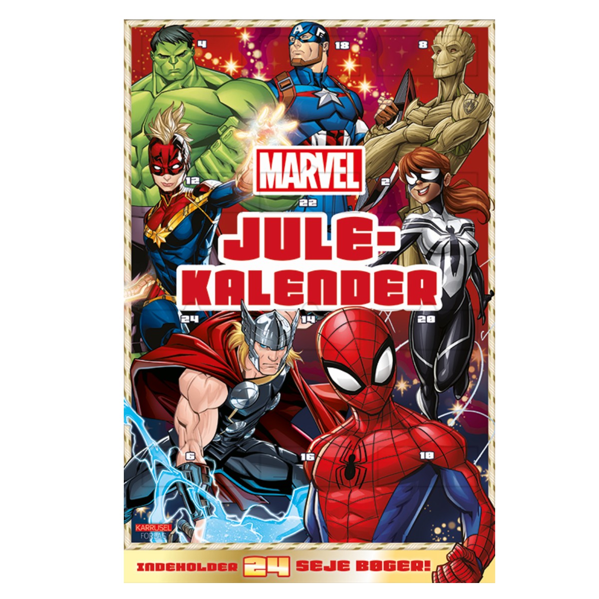Marvel Julekalenderbog - 24 Seje Bøger - julekalenderbog - Legekammeraten.dk Marvel Julekalenderbog - 24 Seje Bøger - julekalenderbog - Legekammeraten.dk