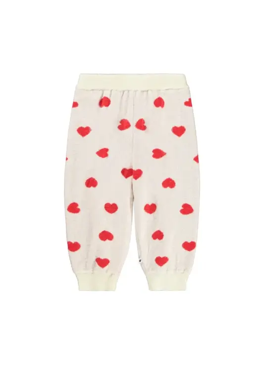 Molo Solana Bukser - Red Hearts - 98