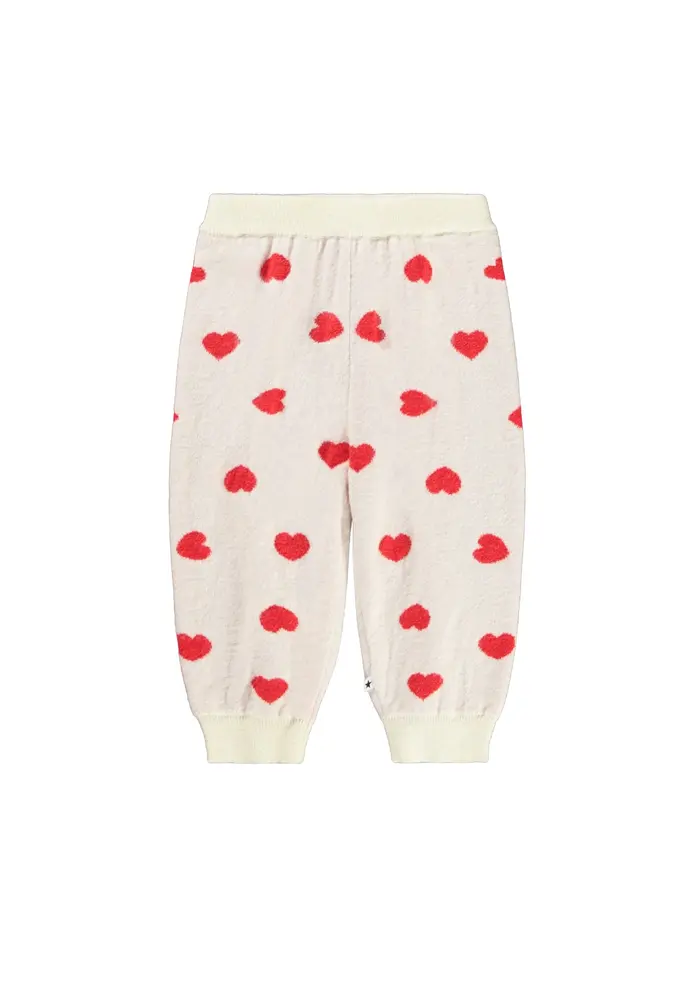 Molo Solana Bukser - Red Hearts - 98