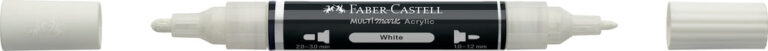 Multimarker Akryl Faber Castell SP 101 White m. 2 spids