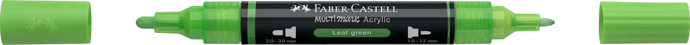 Multimarker Akryl Faber Castell SP 112 Leaf Green m. 2 spids Multimarker Akryl Faber Castell SP 112 Leaf Green m. 2 spids