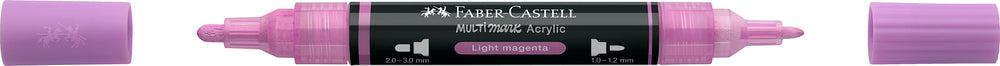 Multimarker Akryl Faber Castell SP 119 Lightmagenta m. 2 spids Multimarker Akryl Faber Castell SP 119 Lightmagenta m. 2 spids