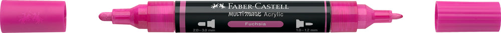 Multimarker Akryl Faber Castell SP 125 Fuchsia m. 2 spids Multimarker Akryl Faber Castell SP 125 Fuchsia m. 2 spids
