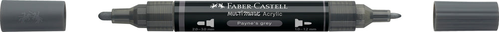 Multimarker Akryl Faber Castell SP 181 Payne'S Grey m. 2 spids Multimarker Akryl Faber Castell SP 181 Payne'S Grey m. 2 spids