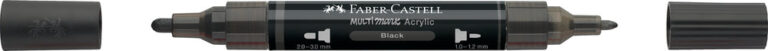 Multimarker Akryl Faber Castell SP 199 Black m. 2 spids
