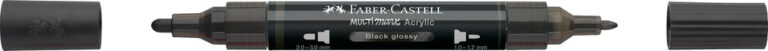 Multimarker Akryl Faber Castell SP 299 Black Glossy m. 2 spids