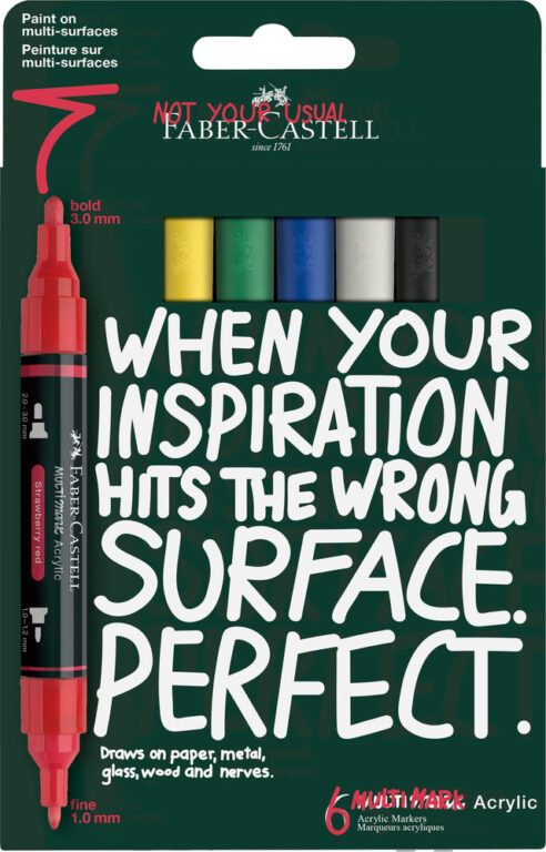 Multimarker Akryl Faber Castell SP 6 Basic m. 2 spids