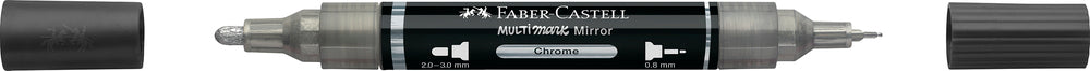 Multimarker Akryl/alkohol Faber Castell SP 551 Chrome m. 2 spids Multimarker Akryl/alkohol Faber Castell SP 551 Chrome m. 2 spids