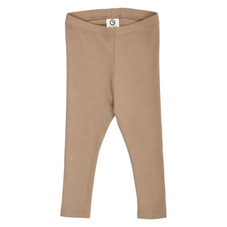 Müsli Cozy Me Rib Leggings - Walnut - 80
