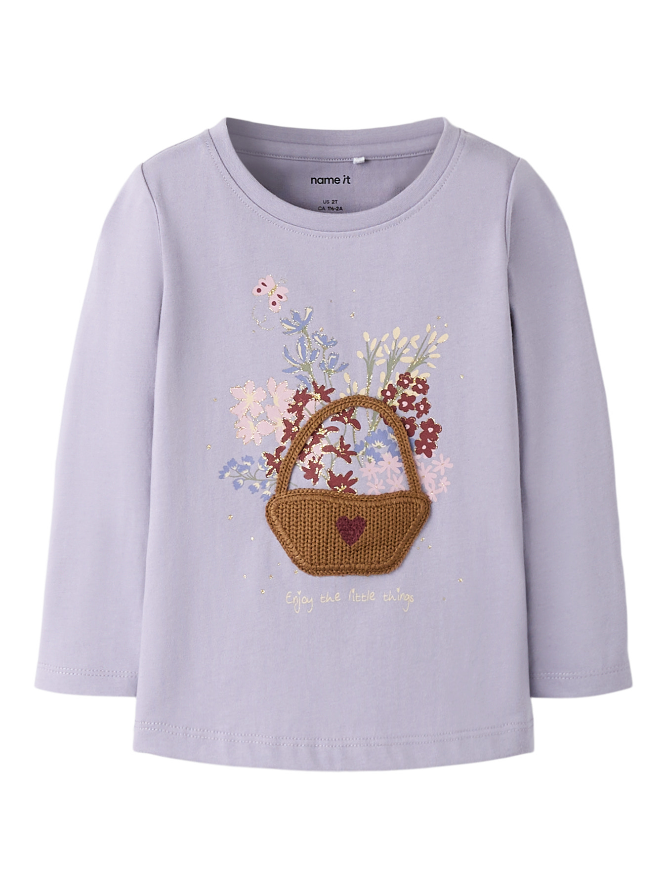 NAME IT Bluse Betua Lavender Gray