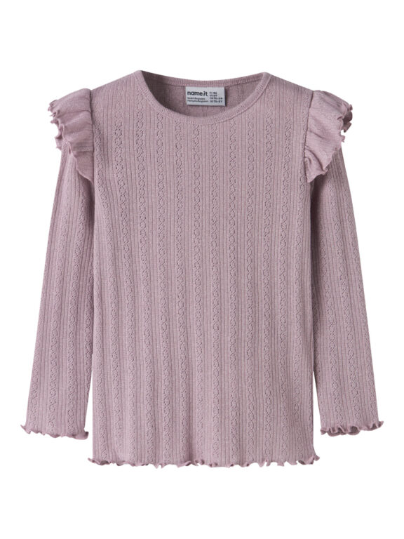NAME IT Bluse Blitta Dawn Pink Melange