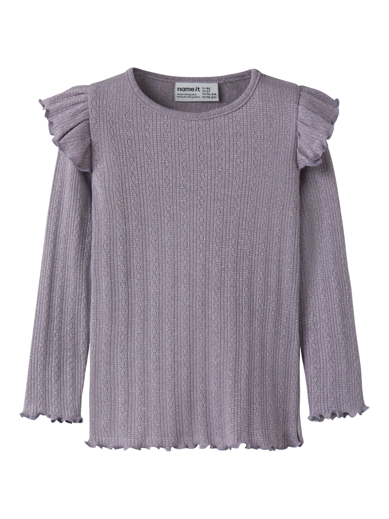 NAME IT Bluse Blitta Lavender Gray Melange NAME IT Bluse Blitta Lavender Gray Melange