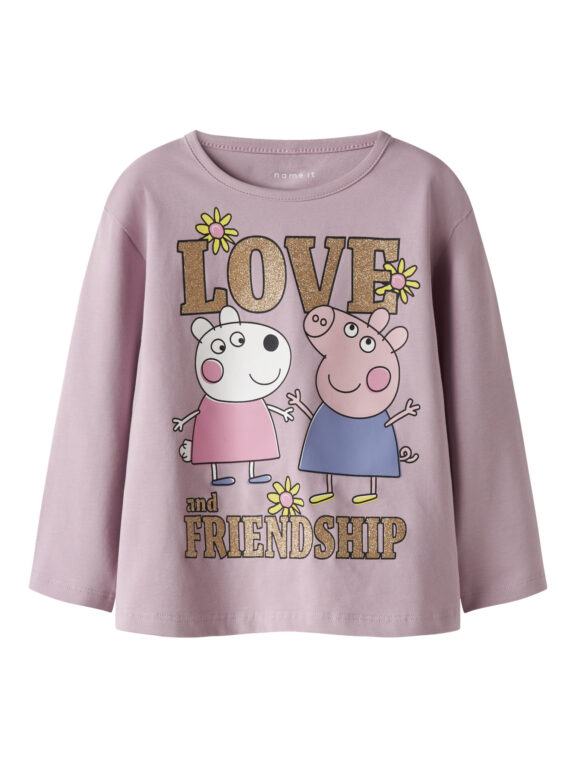 NAME IT Bluse Dada Gurli Gris Dawn Pink
