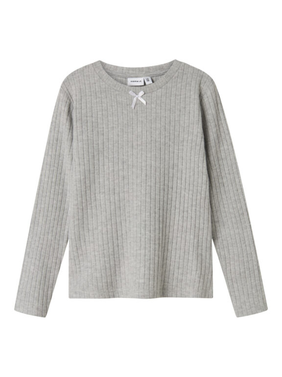 NAME IT Bluse Olene Grey Melange