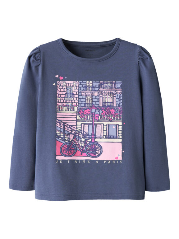 NAME IT Bluse Ollia Vintage Indigo