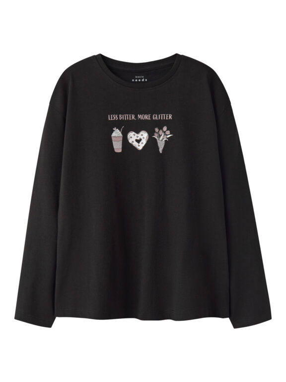 NAME IT Bluse Veen Black More Glitter