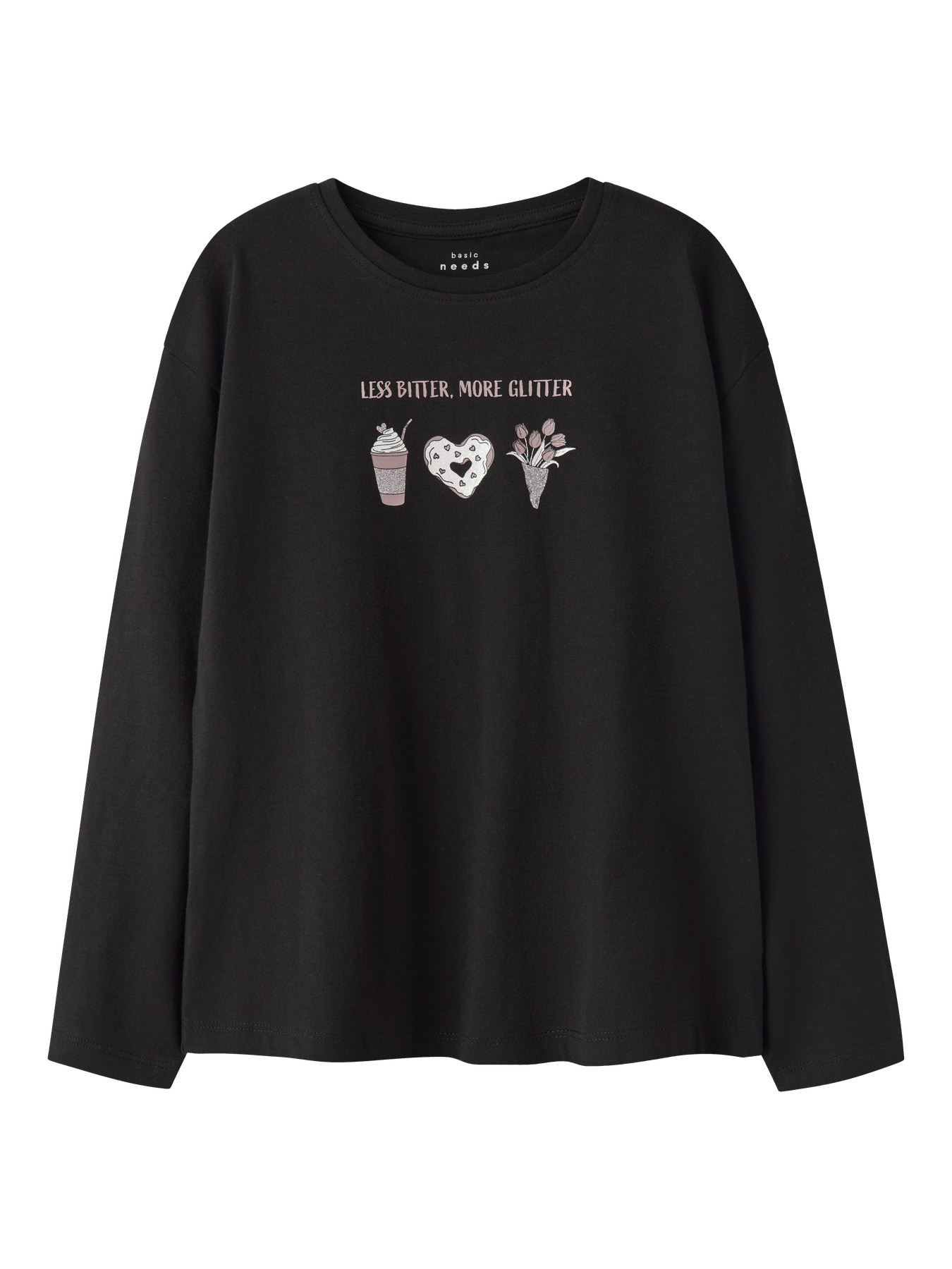 NAME IT Bluse Veen Black More Glitter NAME IT Bluse Veen Black More Glitter