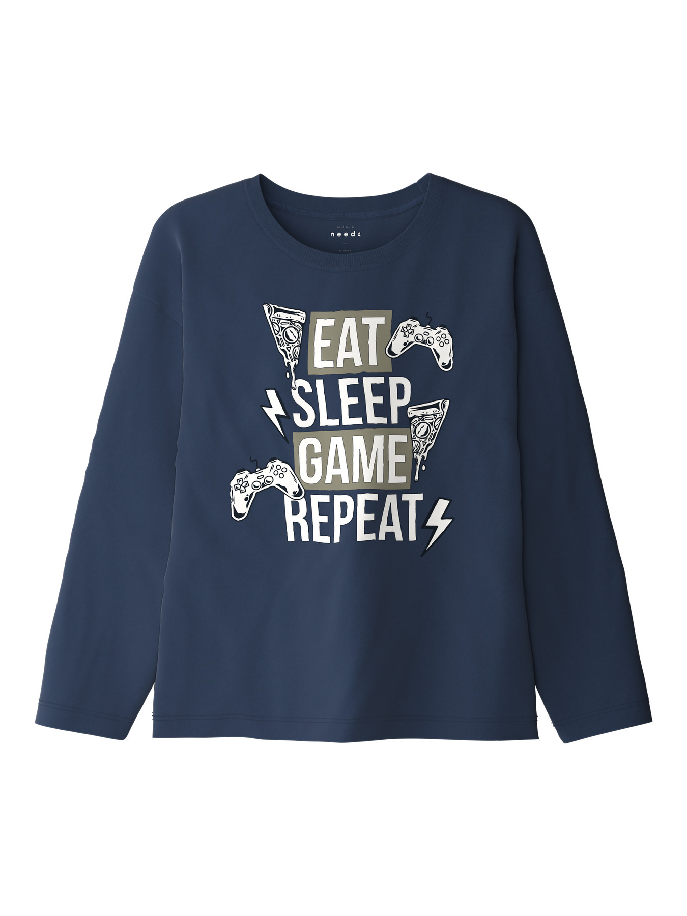 NAME IT Bluse Victor Insignia Blue Eat Game NAME IT Bluse Victor Insignia Blue Eat Game