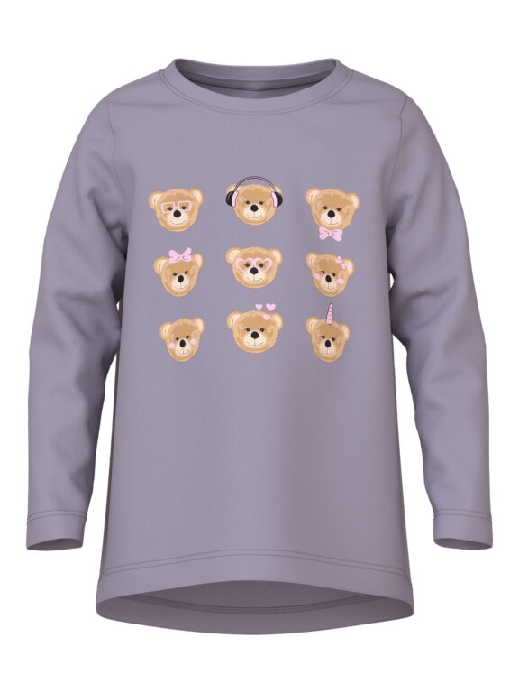 NAME IT Bluse Violet Lavender Gray