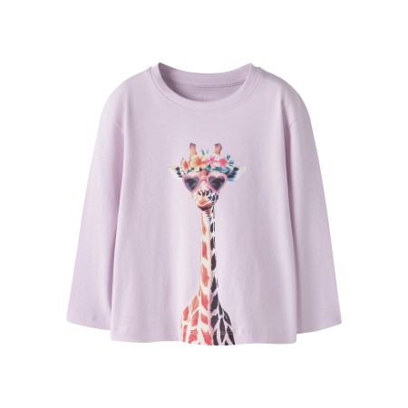 NAME IT Bluse Votea Lavender Fog Giraffe