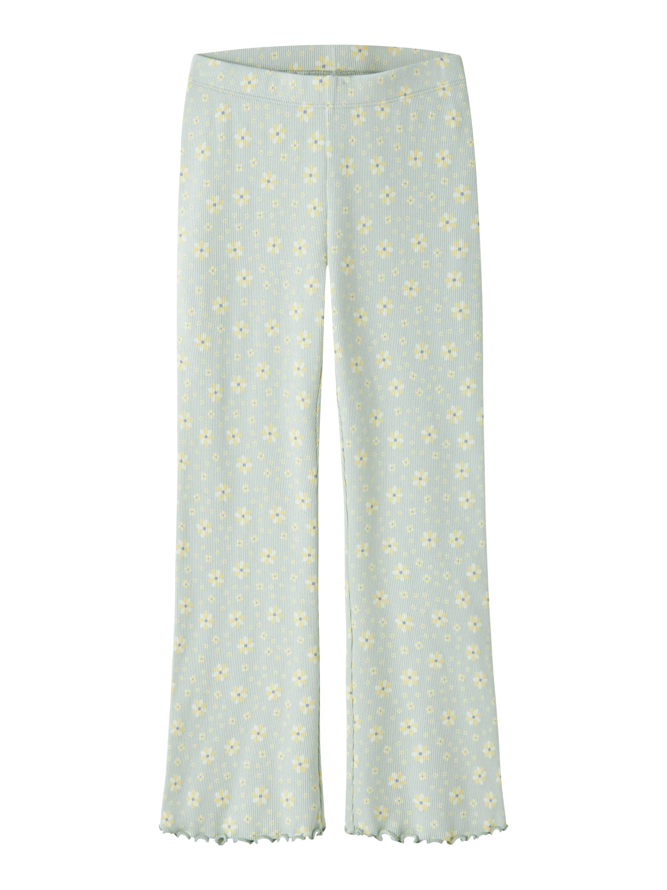 NAME IT Bukser Vemia Pale Aqua Flowers